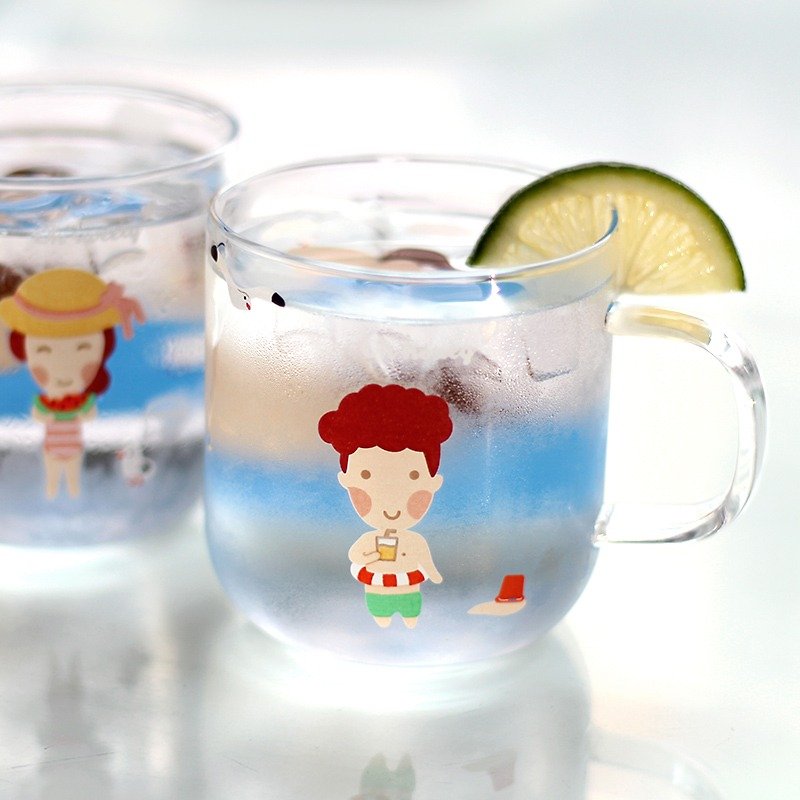 U-PICK原品生活 灯工玻璃杯男生女生系列情侣杯耐热带把玻璃杯 - 茶具/茶杯 - 玻璃 