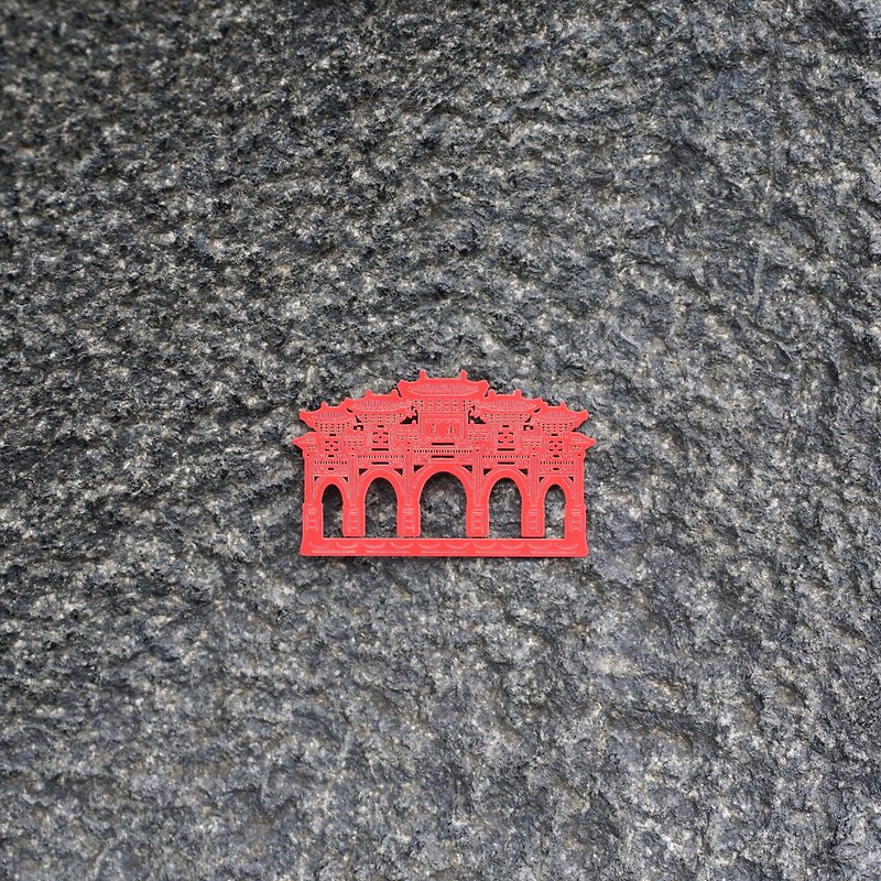 麦麦藏宝图-自由广场 纸雕书签 | 在地文化 历史建筑 文具送礼 - 书签 - 纸 红色