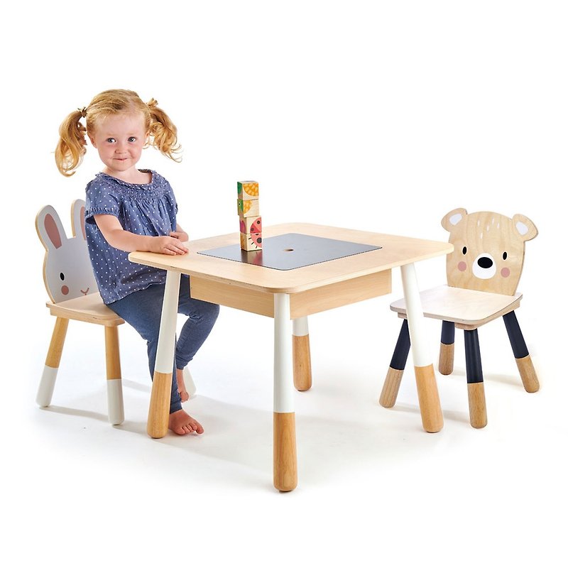 森林伙伴桌椅组 - 儿童家具 - 木头 