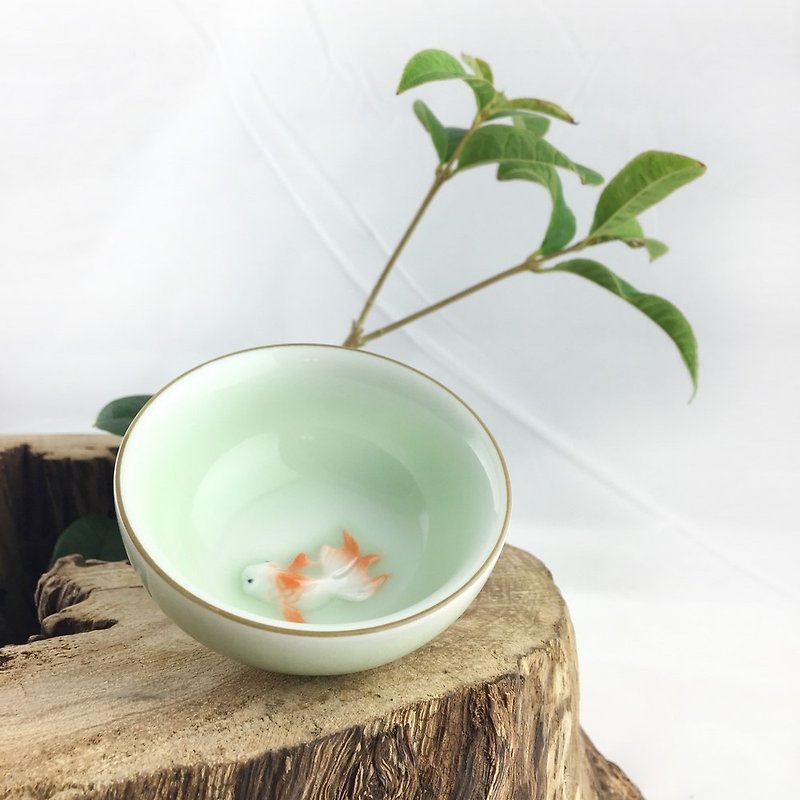 CereiZ生活品味・金鱼杯 - 茶具/茶杯 - 陶 绿色