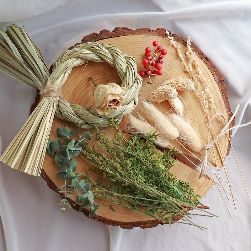 | DIY材料包 | - 日系祝福 - 注连绳 材料包 兔年祈福小物 挂饰 - 植栽 - 植物．花 多色