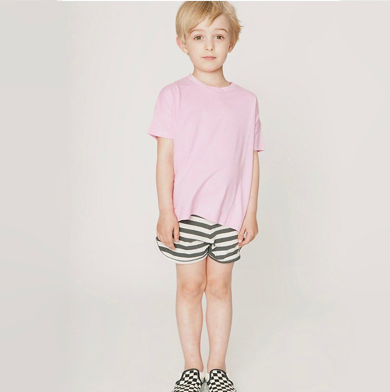瑞典有机棉短袖上衣2岁至12岁 粉红 - 童装上衣 - 棉．麻 
