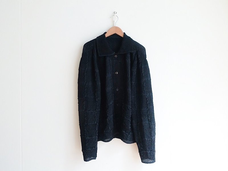 Vintage / 衬衫 / 长袖 no.93 tk - 女装衬衫 - 聚酯纤维 黑色