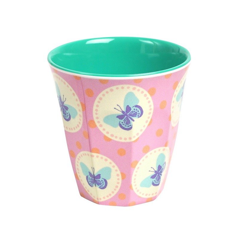 蝴蝶复古S杯-粉 - 茶具/茶杯 - 塑料 