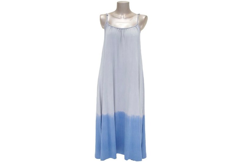夏色グラデーションキャミソールロングドレス＜ブルーグレー＞ - 洋装/连衣裙 - 其他材质 蓝色