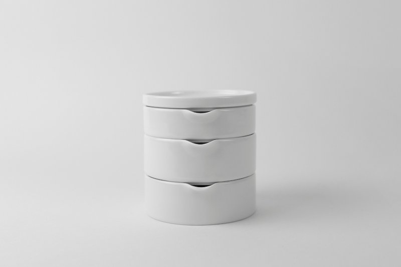 KIHARA SITAKU 刨磨瓷器组 - 厨房用具 - 瓷 白色
