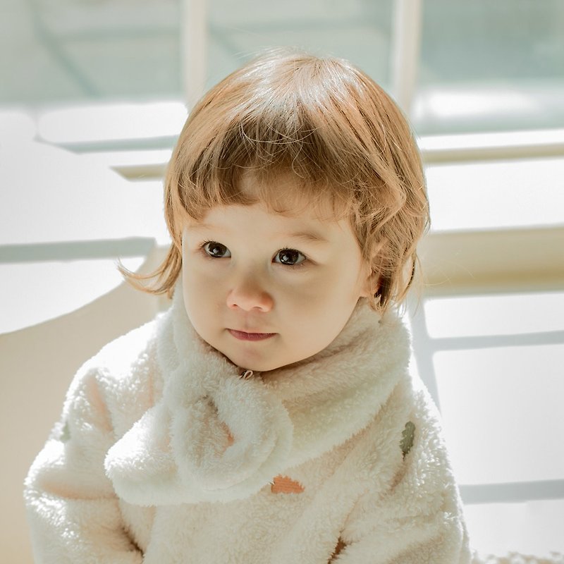 Happy Prince 韩国制 Duha奶白雪绒婴儿童围巾 - 童装上衣 - 聚酯纤维 白色