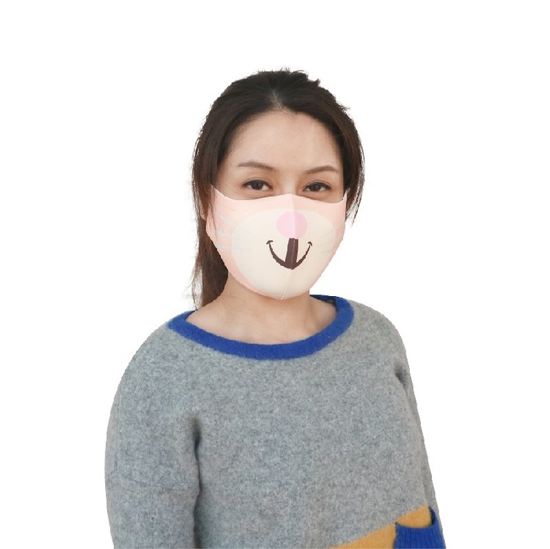 草莓夹心猫-M-动物园-3D立体透气口罩 - 口罩 - 其他材质 多色