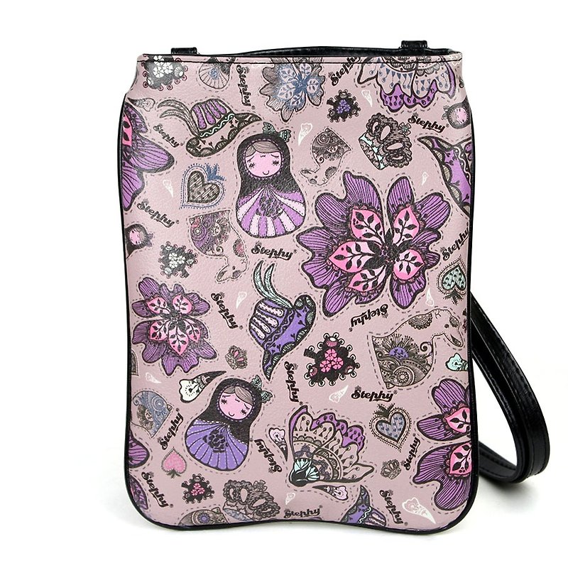 stephy紫色碎花可爱艺术设计印刷平板电脑包 iPad 包/斜挎包99-CG - 平板/电脑保护壳 - 环保材料 