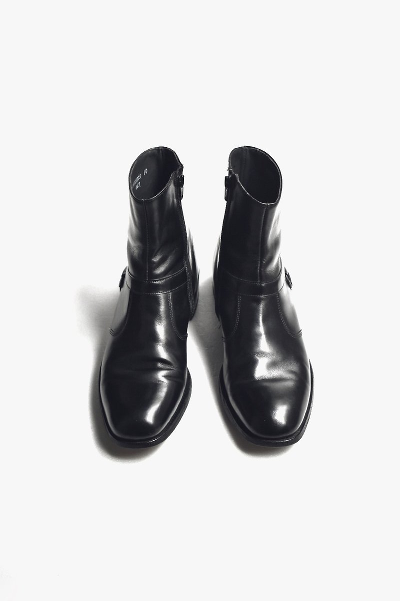 80s 美制拉链式踝靴 |  E.T. Wright Chelsea Boots US 7.5D - 男款靴子 - 真皮 黑色
