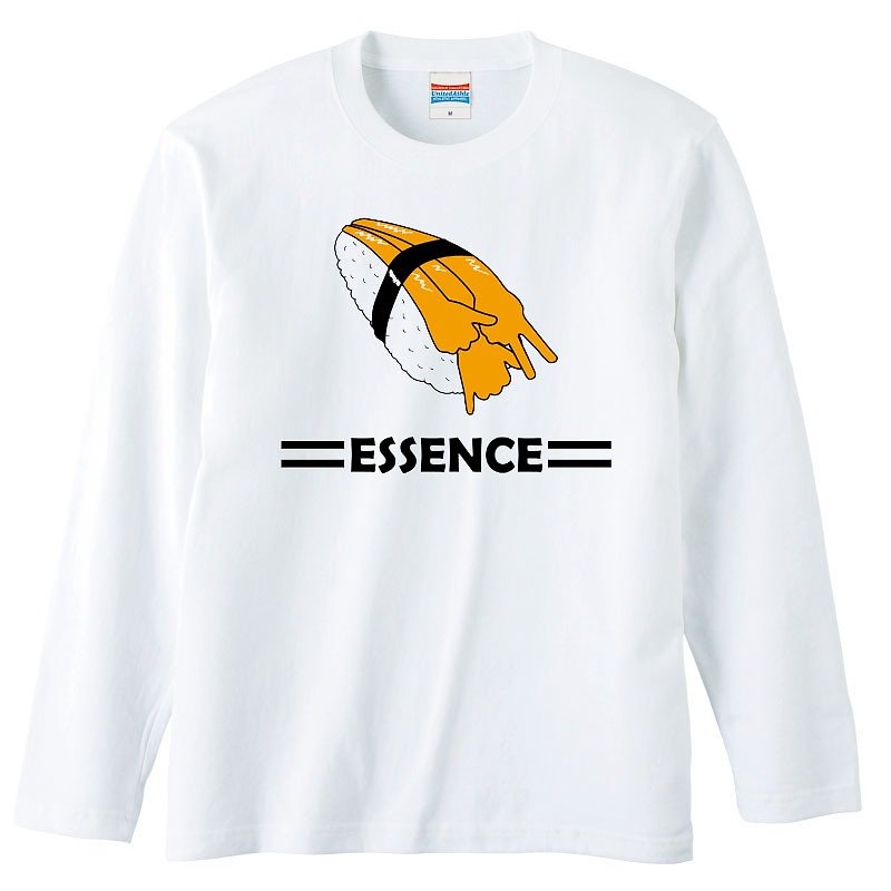 [ロングスリーブTシャツ] Essence 2 - 男装上衣/T 恤 - 棉．麻 白色