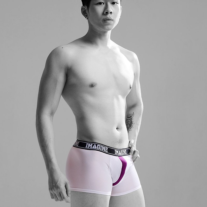 【Goorule】激大运动型平口裤_05 - 男士内衣裤 - 其他人造纤维 白色
