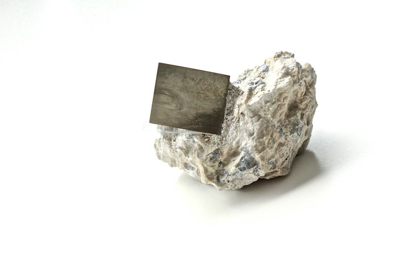 石栽 SHIZAI-西班牙母岩黄铁矿-无底座 - 摆饰 - 石头 金色