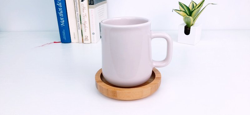 竹-圆角圆盘杯垫/礼物 - 杯垫 - 木头 咖啡色