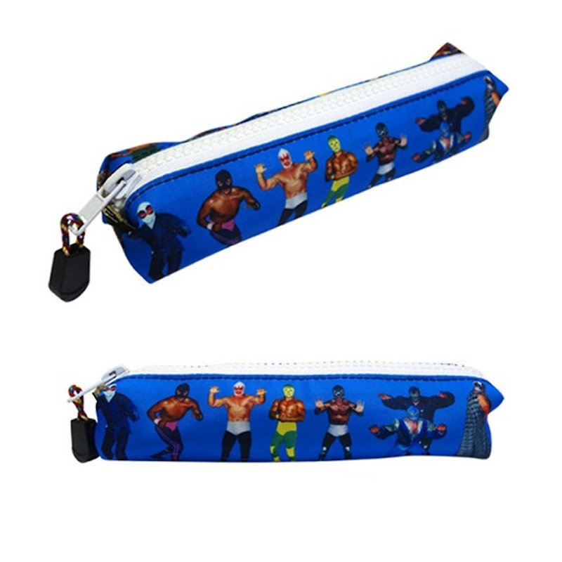 格斗风格铅笔袋(蓝色） - 铅笔盒/笔袋 - 防水材质 蓝色