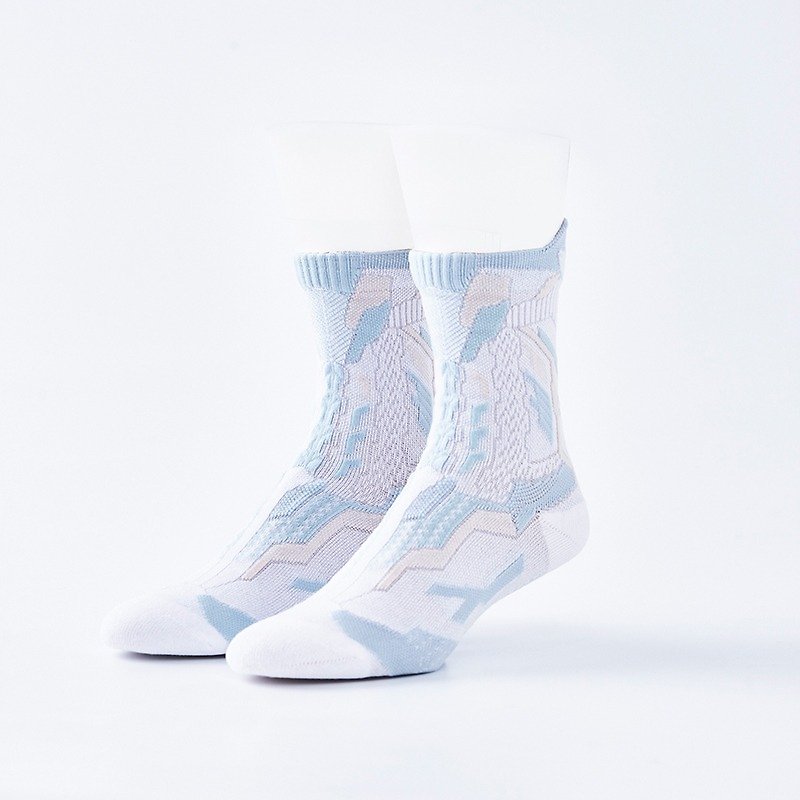 KEAR 澄粉 － 中筒休闲袜 - 袜子 - 聚酯纤维 白色