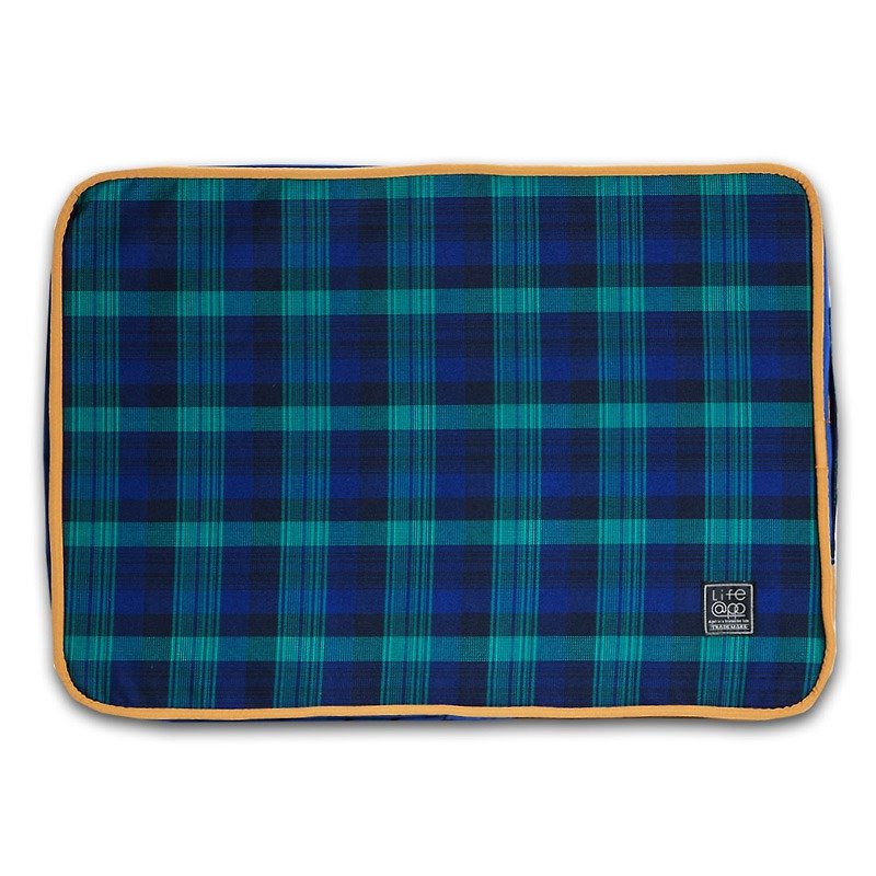 《Lifeapp》睡垫替换布套M_W80xD55xH5cm (蓝格纹) 不含睡垫 - 床垫/笼子 - 其他材质 蓝色