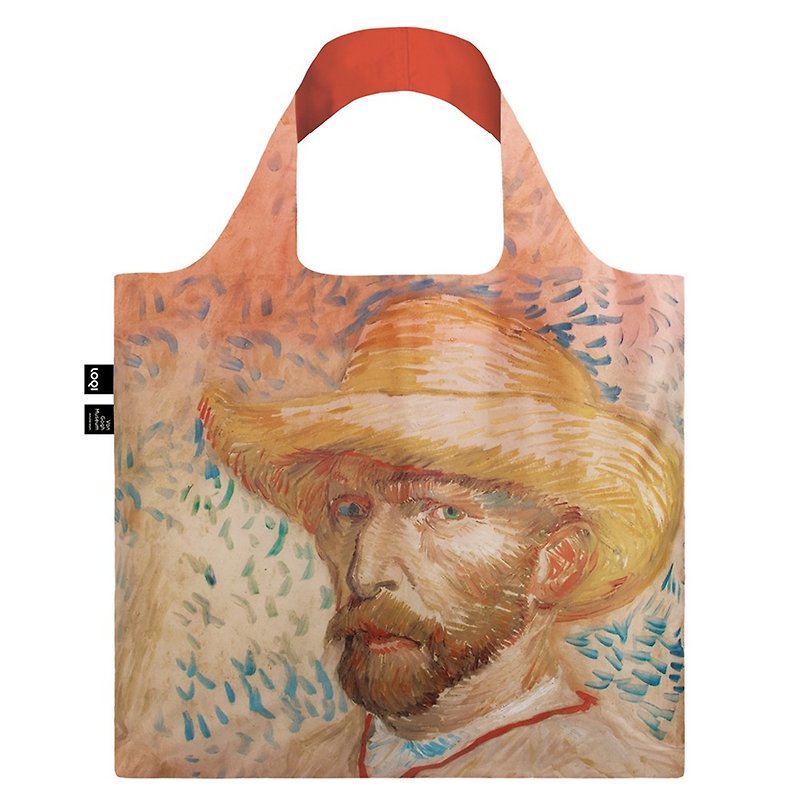 LOQI 购物袋-博物馆系列 (梵谷-粉 VGSH) - 侧背包/斜挎包 - 聚酯纤维 粉红色