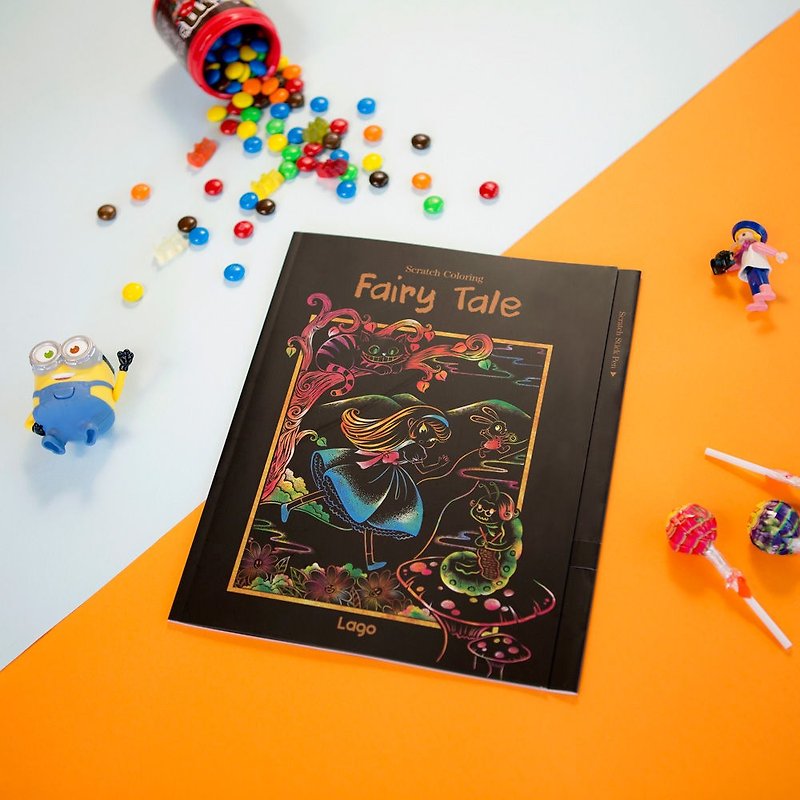 儿童节-LAGO 童话系列-彩色手刮画图画书-故事书,LGO31073 - 其他 - 纸 多色