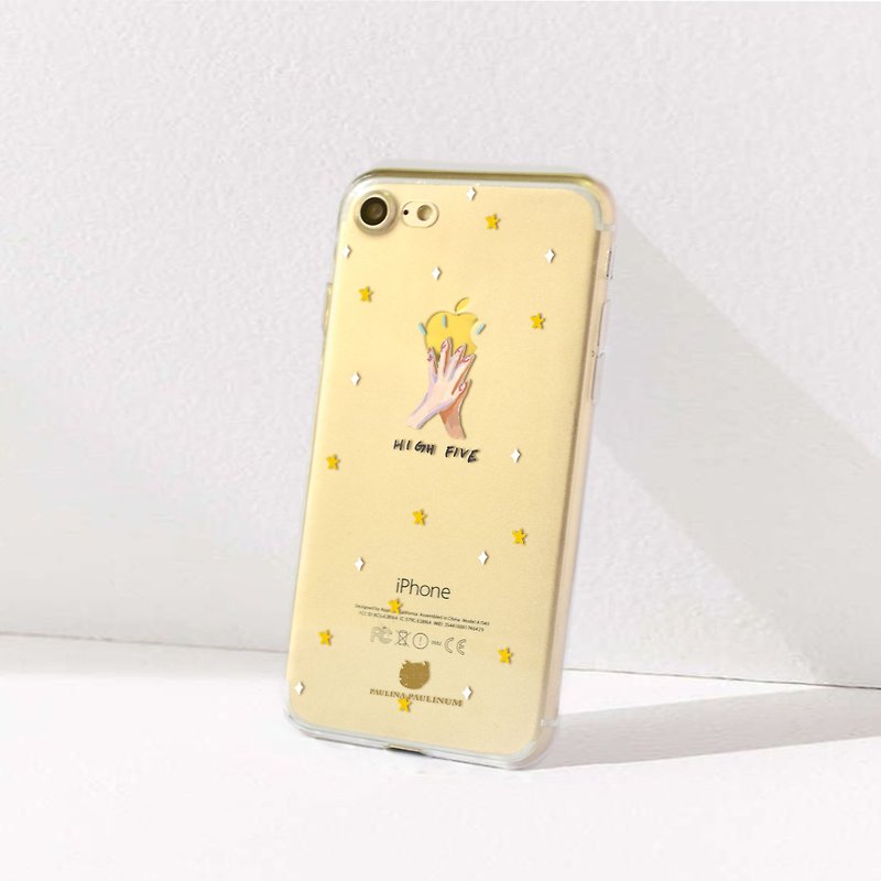 免费刻字 给我一个五手机壳 OnePlus 三星 小米 Vivo  - 手机壳/手机套 - 塑料 白色