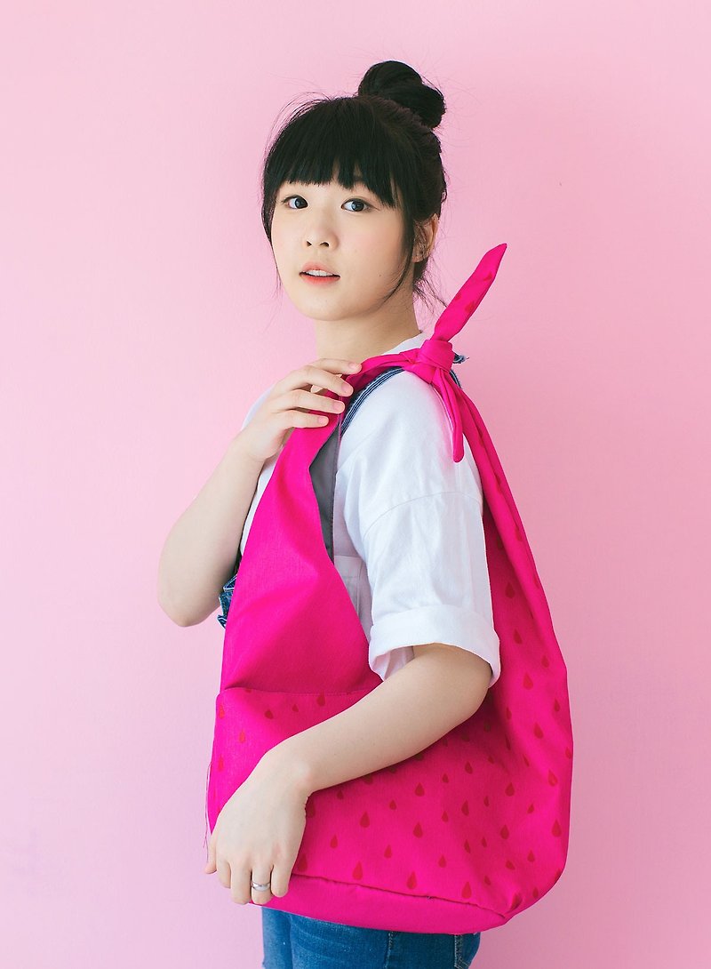 pink shoulder bag,tote bag - 侧背包/斜挎包 - 聚酯纤维 粉红色