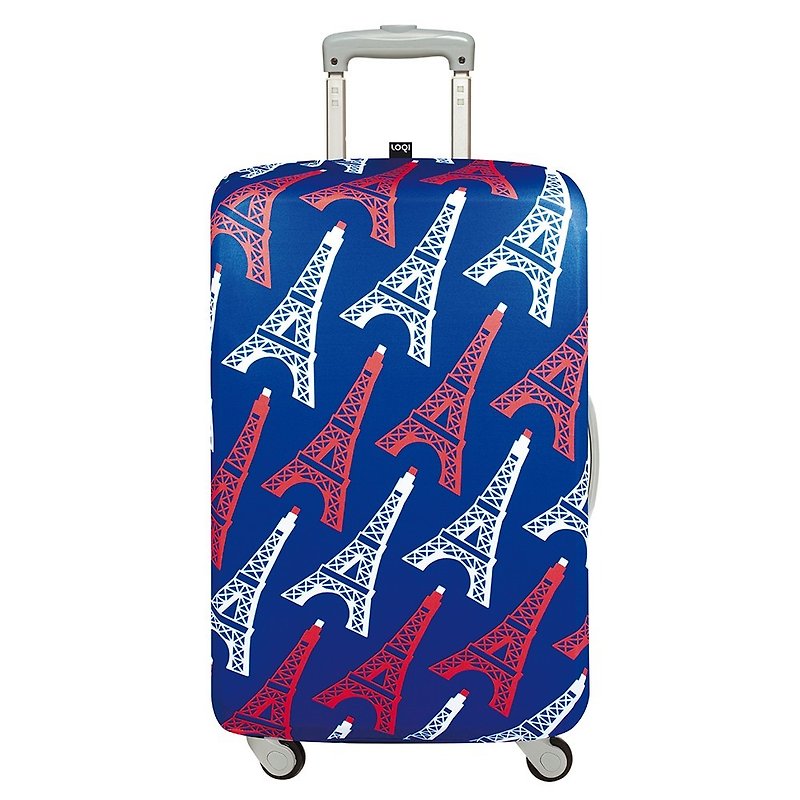 LOQI 行李箱外套／艾菲尔铁塔 LSTREI【S号】 - 行李箱/行李箱保护套 - 塑料 蓝色
