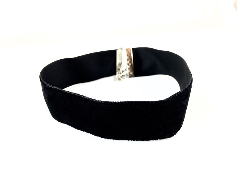 黑夜绒绳颈链 (25mm) - 项链 - 其他材质 黑色