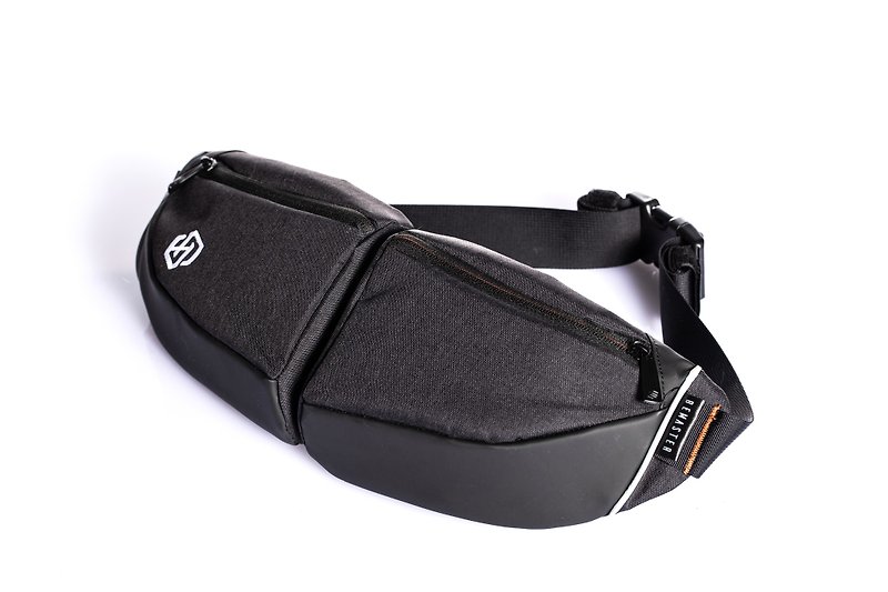 BeMaster 型旅腰包 - 侧背包/斜挎包 - 聚酯纤维 黑色
