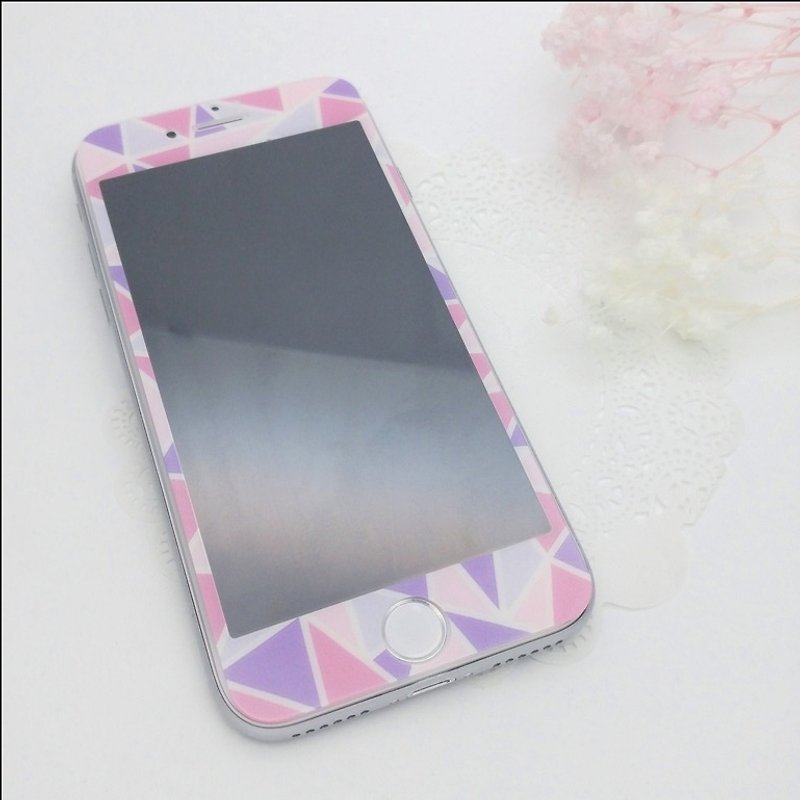 马赛克钢化玻璃保护贴 - 前贴&背贴 - 手机壳/手机套 - 其他材质 粉红色