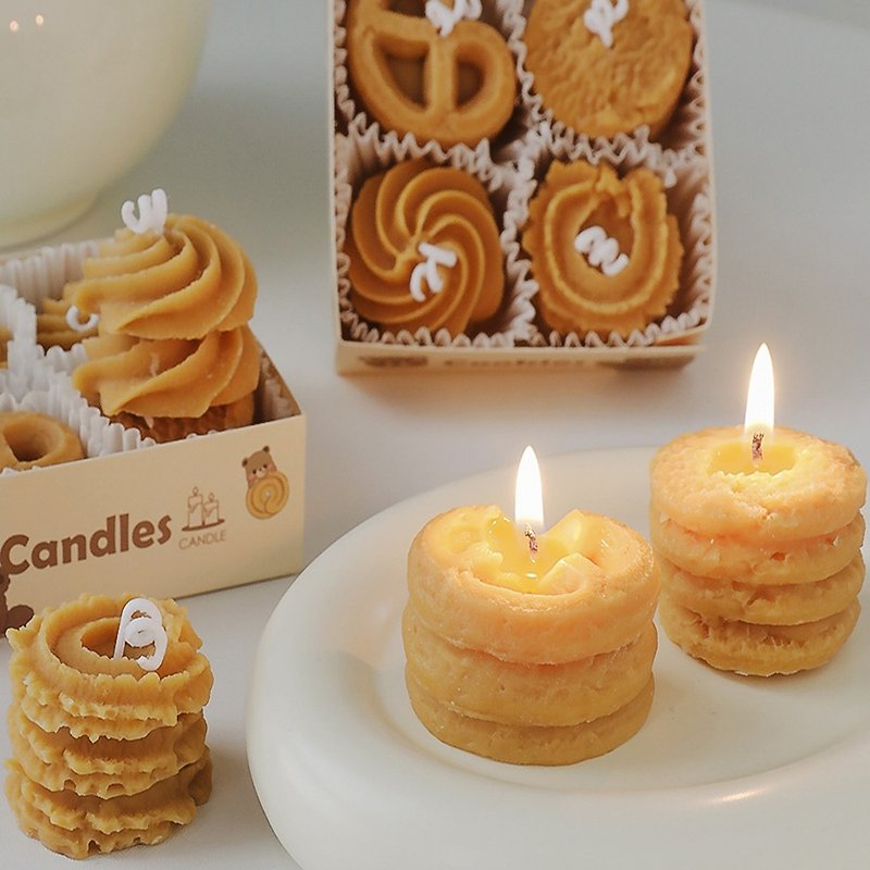 【Pinkoi独卖】曲奇饼干香氛蜡烛 - 蜡烛/烛台 - 蜡 