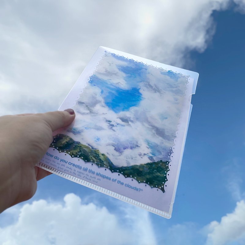 【A5 文件夹】Shape of the clouds - 文件夹/资料夹 - 塑料 白色