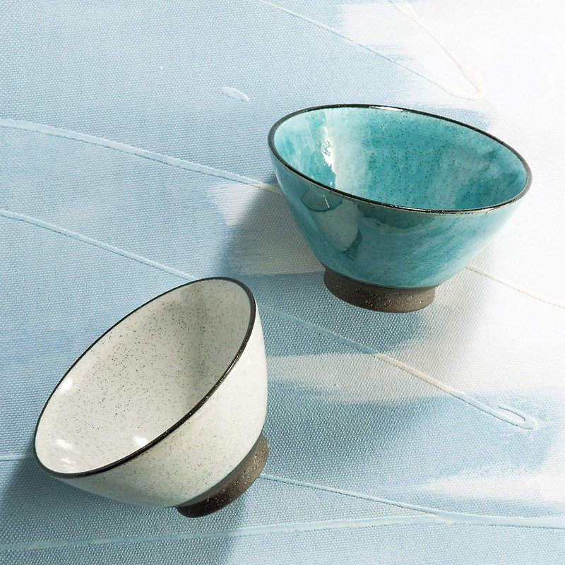 有种创意 - 日本美浓烧 - 清风时雨茶碗组 (2件式) - 碗 - 陶 多色