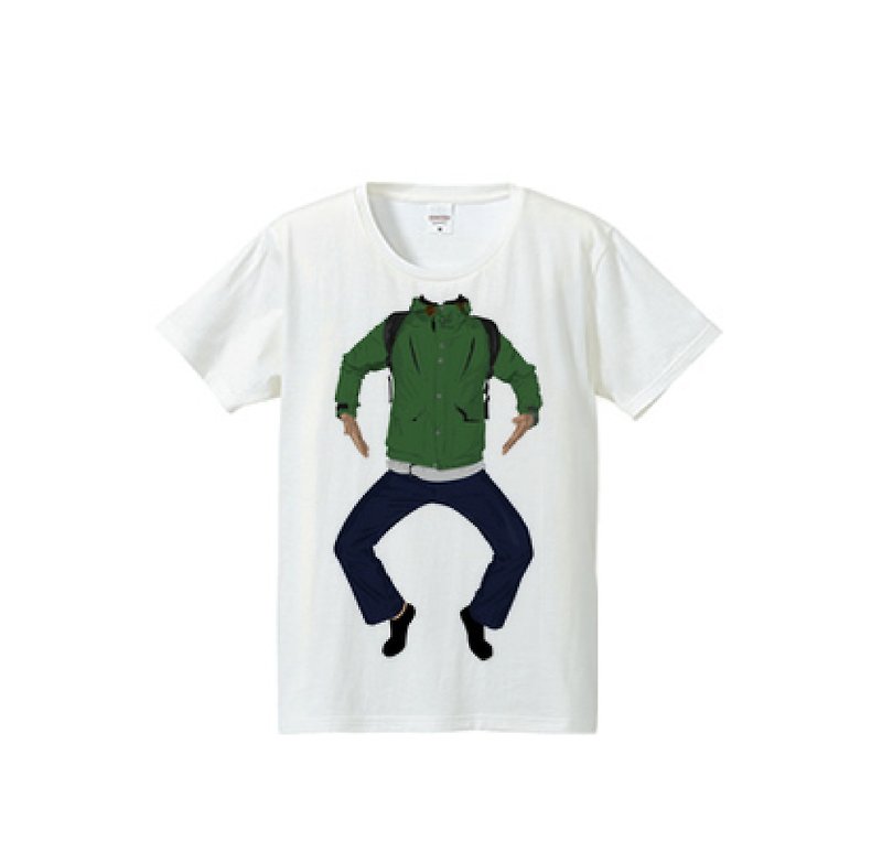 Mountain Parker Style　h G（4.7oz Tシャツ） - 中性连帽卫衣/T 恤 - 棉．麻 绿色