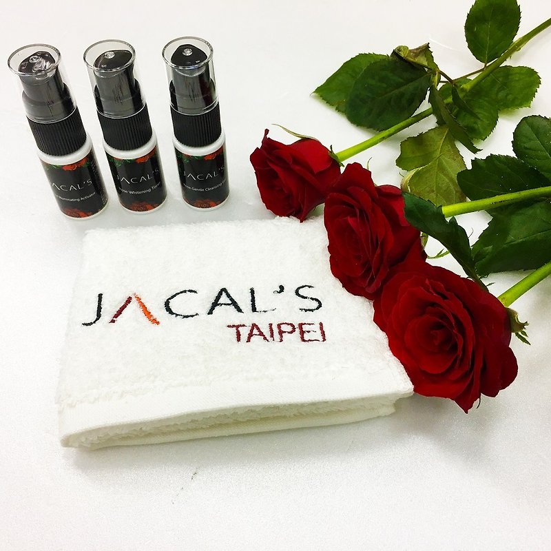 【JACAL'S 香氛】玫瑰香氛保养品三入轻巧随身包 - 乳液 - 塑料 红色