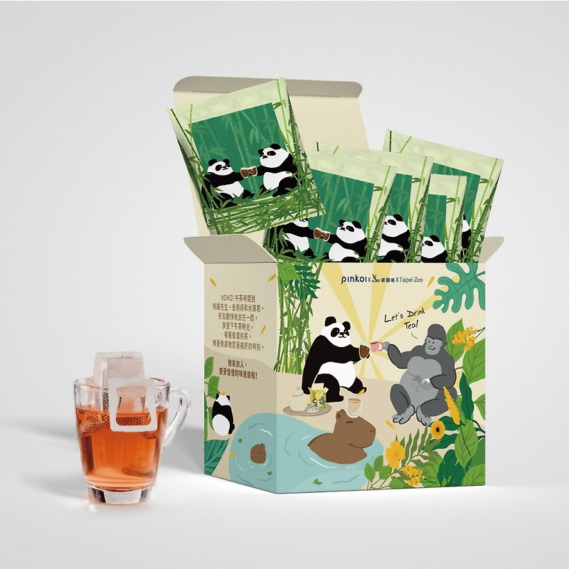 大猫熊 滤挂茶包-炭焙黑乌龙茶 Taipei Zoo动物园联名款 满赠包邮 - 茶 - 其他材质 