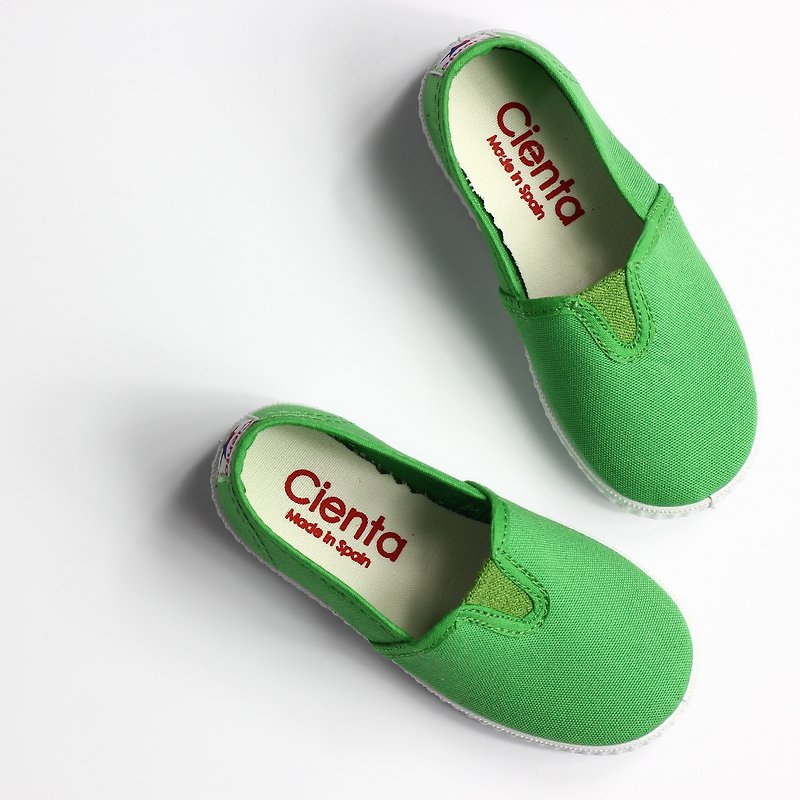 西班牙国民帆布鞋 CIENTA 54000 08绿色 大童、女鞋尺寸 - 女款休闲鞋 - 棉．麻 绿色