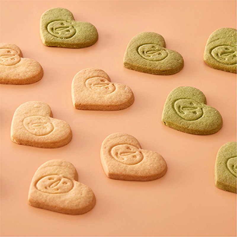 (最快5/8到货)【喜憨儿】爱心LOGO饼干100片 I 单片装 - 手工饼干 - 新鲜食材 