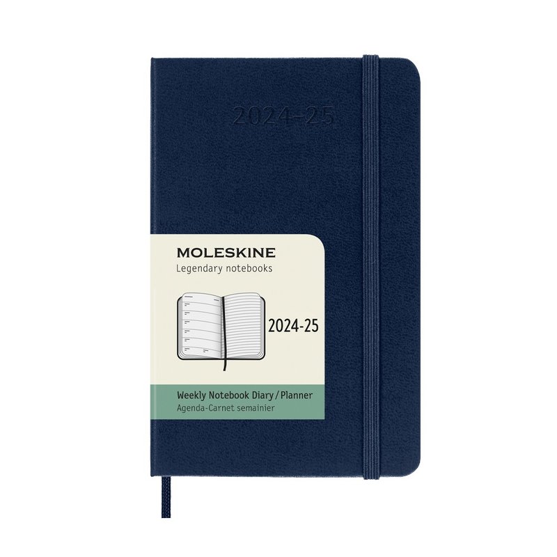 MOLESKINE 2024-25 周记手帐 18M硬壳 口袋型宝蓝 - 笔记本/手帐 - 纸 蓝色