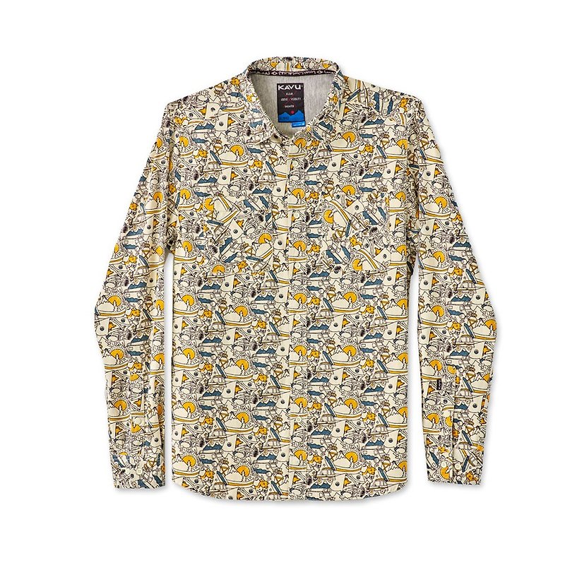 【西雅图 KAVU】Beckler 经典休闲衬衫 公路旅行 #5041 - 男装衬衫 - 棉．麻 黄色