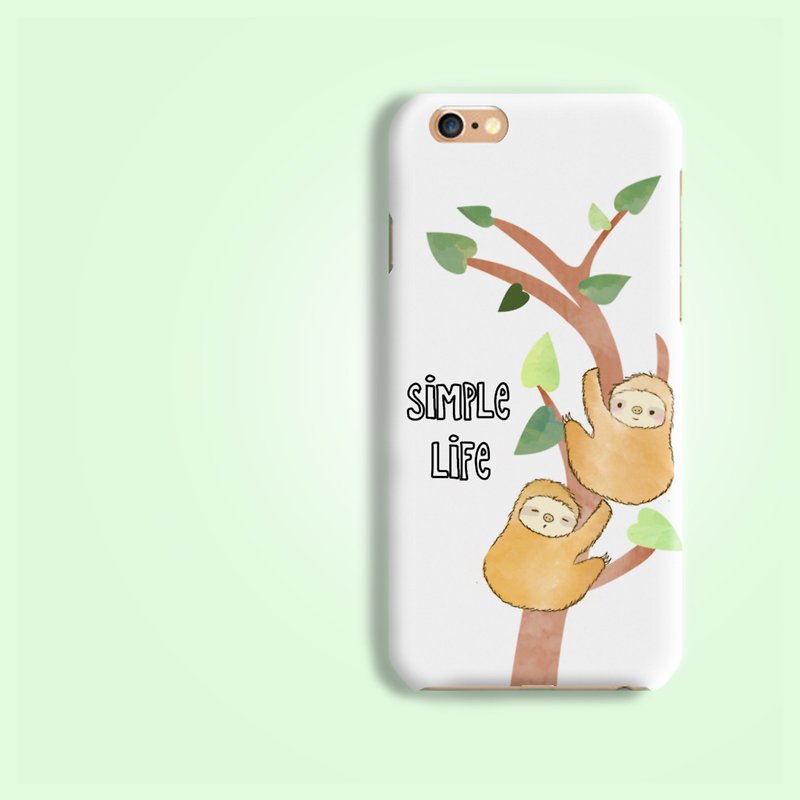 树懒攀树磨砂手机壳保护套iPhone XS + Plus Galaxy S9 note 8 9 - 手机壳/手机套 - 塑料 