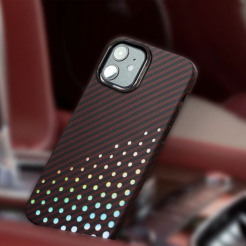 【Apple新品】防弹纤维保护壳消光红 iPhone12系列 - 手机壳/手机套 - 碳纤维 红色