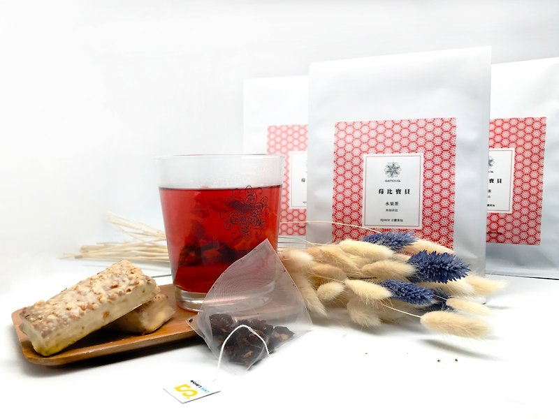 水果茶 莓比宝贝 |浓郁水果酸甜滋味 | 三角立体茶包15入 - 茶 - 植物．花 红色