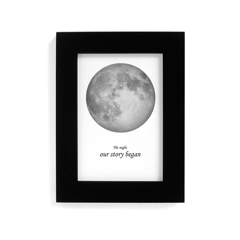 DIY月亮夜光画摘下月亮给你 特别日子的月亮 浪漫生日和纪念礼物 - 摆饰 - 纸 蓝色