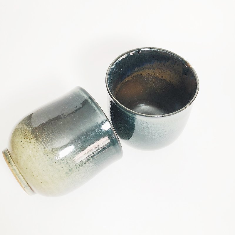 窑变釉手作陶瓷茶杯－深海蓝 - 茶具/茶杯 - 陶 蓝色