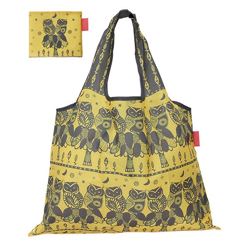 日本 Prairie Dog 设计包/环保袋/购物袋/手提袋 - 猫头鹰之夜 - 手提包/手提袋 - 聚酯纤维 