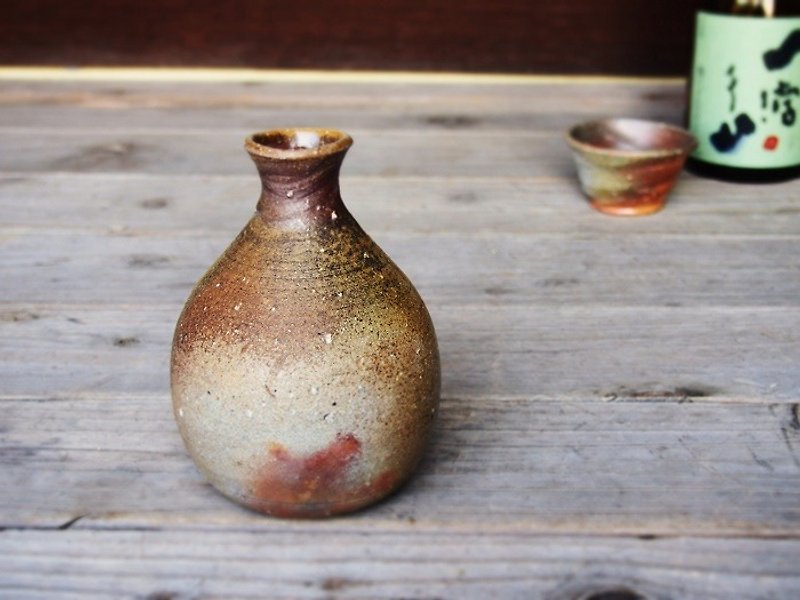 備前 徳利＿t-057 - 花瓶/陶器 - 陶 咖啡色