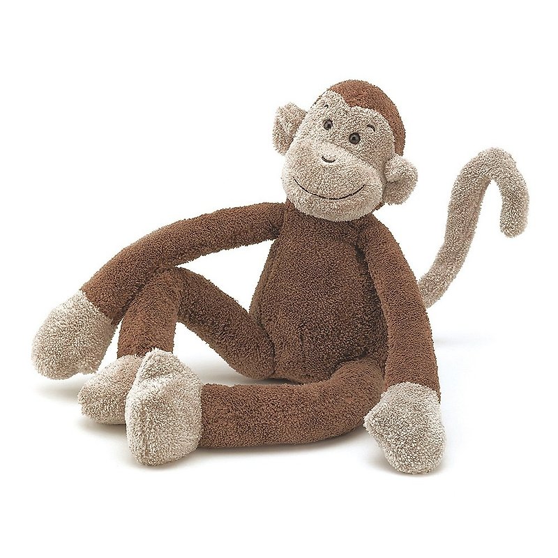 预购 Jellycat Slackajack Monkey 约33厘米 - 玩偶/公仔 - 棉．麻 咖啡色