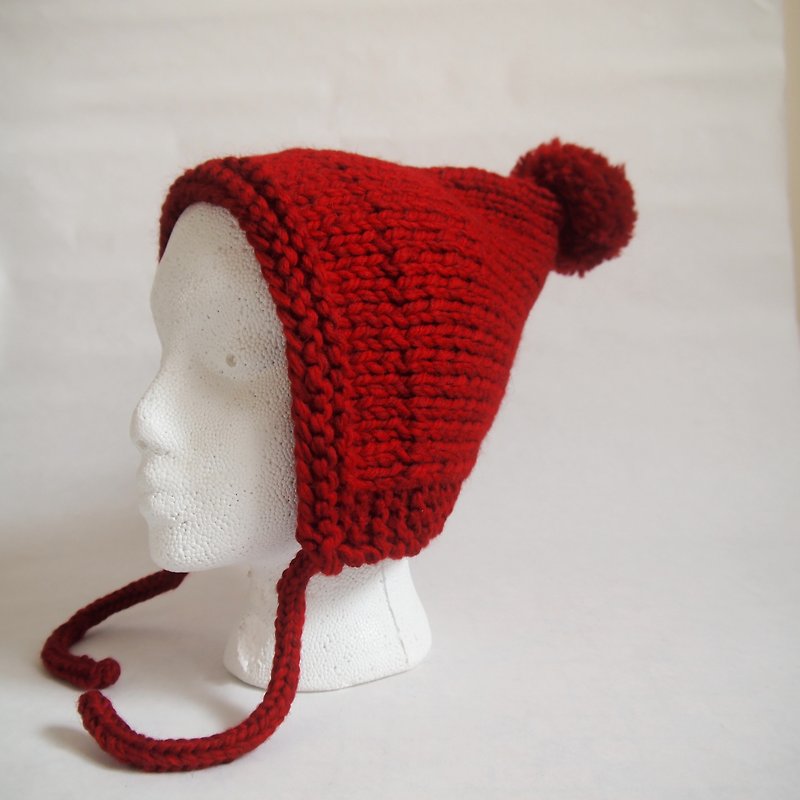 精灵毛线帽  Praline 100%秘鲁高地羊毛 - 帽子 - 羊毛 多色