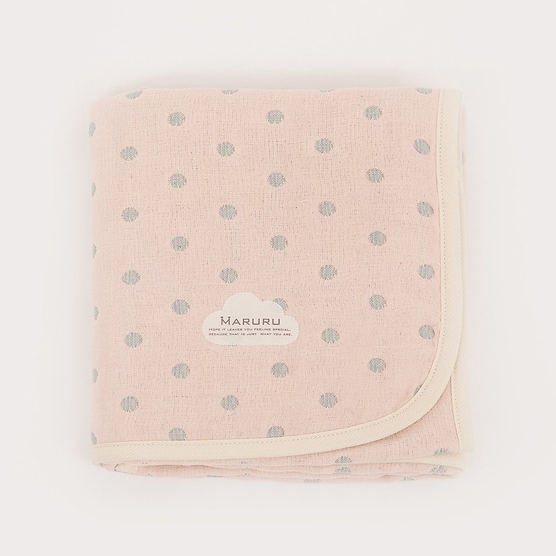 日本制六层纱被 粉粉灰 (S/M/L) 【婴儿棉被/儿童四季被子】 - 婴儿床上用品 - 棉．麻 粉红色