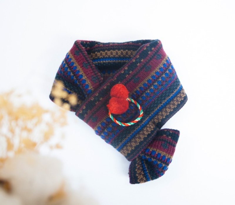 【暖暖的耶诞】For Dear毛小孩的耶诞针织围巾 - 衣/帽 - 棉．麻 